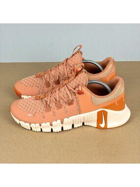 Nike Free Metcon 5 Amber Brown Campfire Orange Athletic Shoes Womens 9